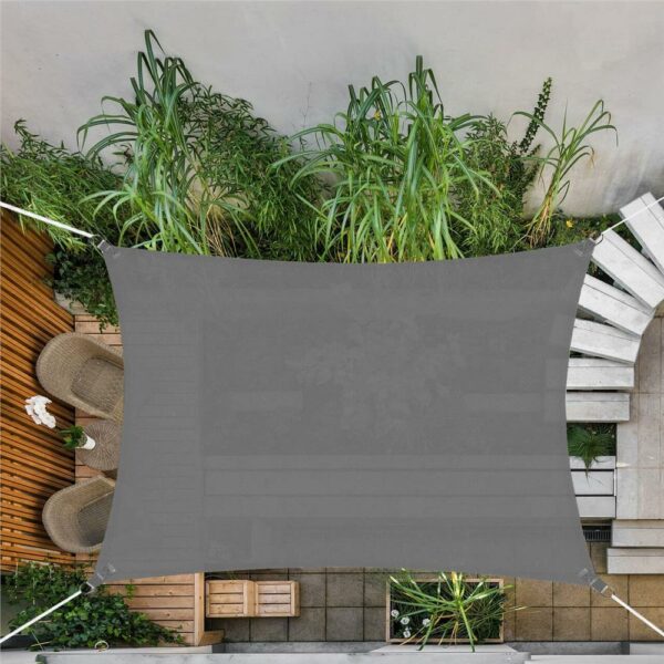 Copertina prelata de soare Sersimo SN153, dreptunghiulara, impermeabila cu protectie UV, 3x2m, gri inchis - Image 10