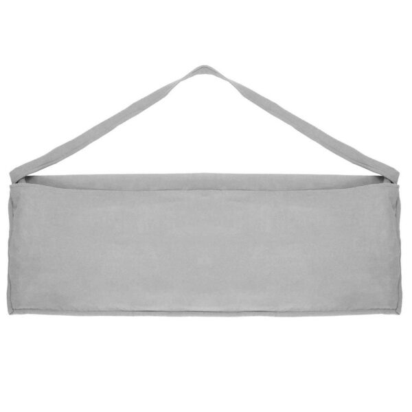 Prosop de plaja pentru sezlong cu uscare de rapida, geanta de transport, 75x210cm, gri - Image 11
