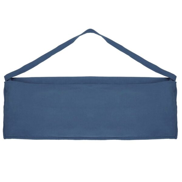 Prosop de plaja pentru sezlong cu uscare de rapida, geanta de transport, 75x210cm, albastru inchis - Image 11
