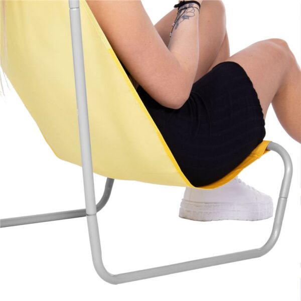 Strandszék Sersimo GC024, összecsukható, 90kg, 52x88cm, sárga - Image 14