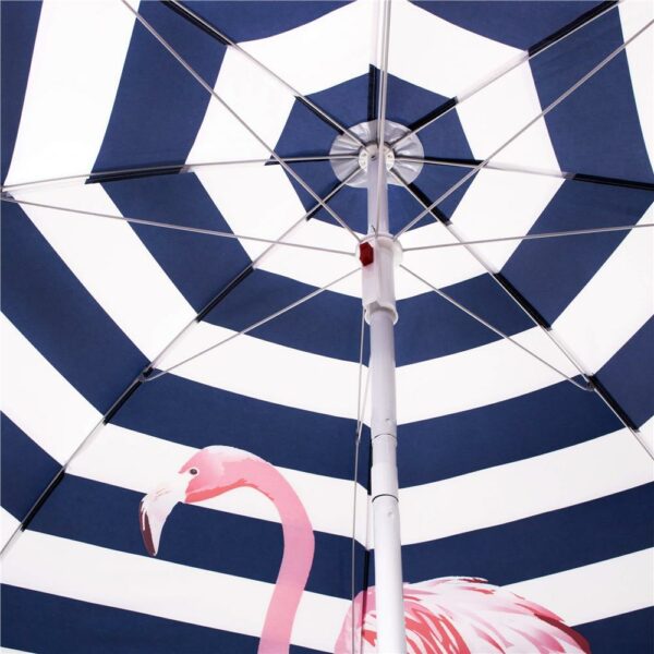 Umbrela de plaja pliabila, Sersimo BU019, 180cm, flamingo - Image 5