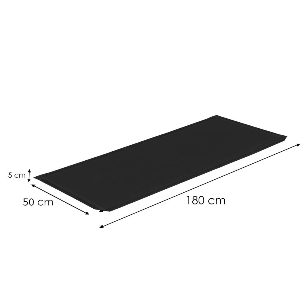 (DL) Saltea plabila din spuma poliuretanica, cu autoumflare, 180x50x5cm, neagra - Image 23