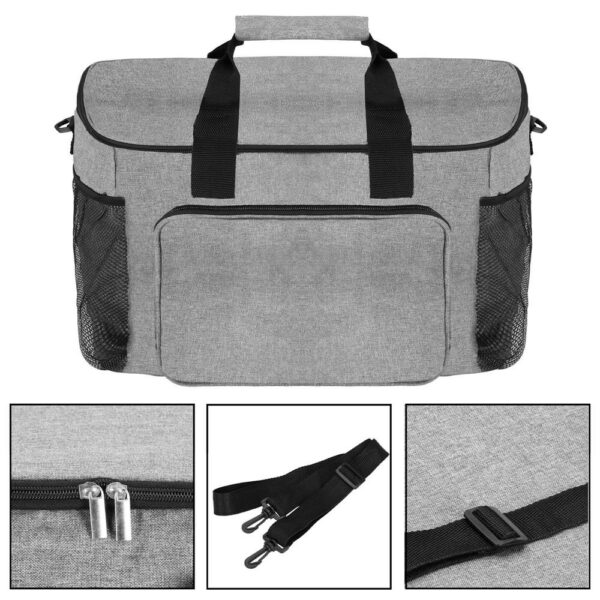 Geanta pentru picnic sau plaja, termoizolanta, 28 litri, gri - Image 18