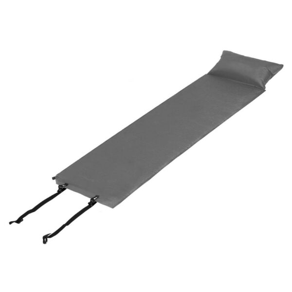 Saltea plabila cu perna din spuma poliuretanica, cu autoumflare, 186x53x2.5cm, gri - Image 18