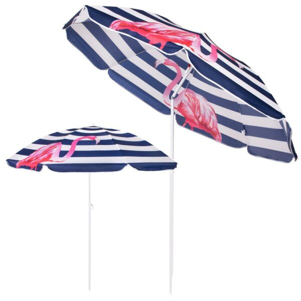 Umbrela de plaja pliabila, Sersimo BU019, 180cm, flamingo - Image 19