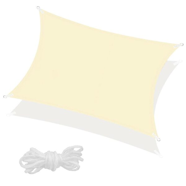 Copertina prelata de soare Sersimo SN136, dreptunghiulara, impermeabila cu protectie UV, 4x2m, ecru - Image 2