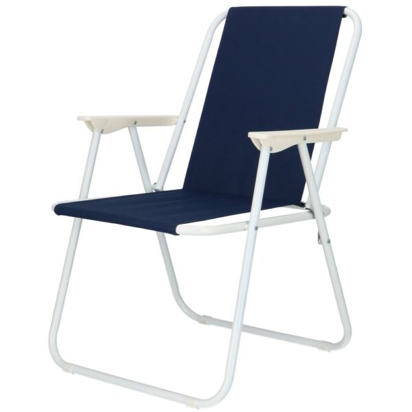 Strandszék Sersimo GC049, összecsukható, 100kg, 52x74cm, sötétkék - Image 2