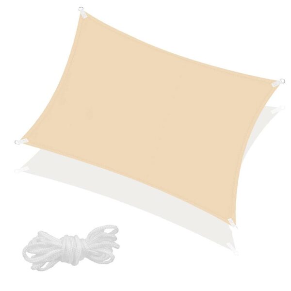 Copertina prelata de soare Sersimo SN134, dreptunghiulara, impermeabila cu protectie UV, 4x3m, bej - Image 2