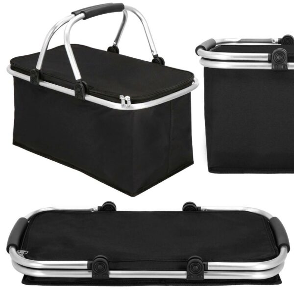 Geanta pentru picnic sau plaja, termoizolanta, 28 litri, negru - Image 2