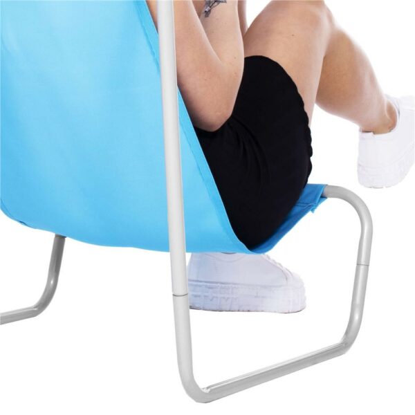 Strandszék Sersimo GC026, összecsukható, 90kg, 52x88cm, kék - Image 18