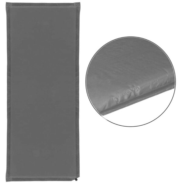 Saltea plabila din spuma poliuretanica, cu autoumflare, 180x50x2.5cm, gri - Image 21