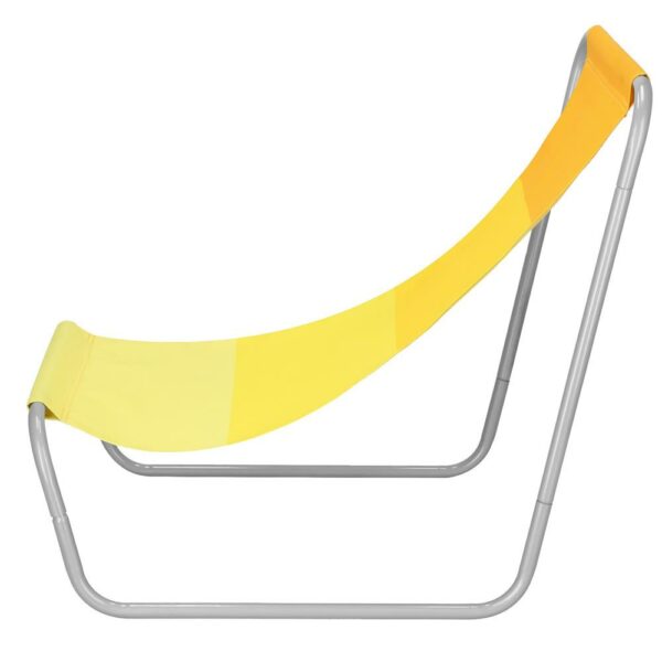 Strandszék Sersimo GC024, összecsukható, 90kg, 52x88cm, sárga - Image 3