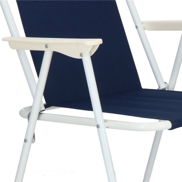 Strandszék Sersimo GC049, összecsukható, 100kg, 52x74cm, sötétkék - Image 3