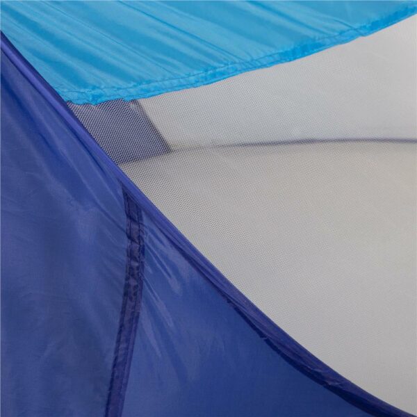 Sersimo félig nyitott strand és piknik sátor, UV védelem, 200x120x95cm, kék - Image 4