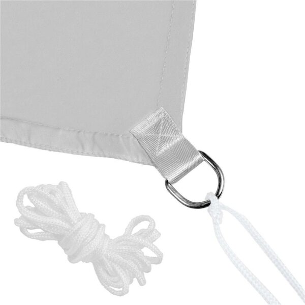 Napvitorla Sersimo SN143, háromszög alakú, vízálló UV védelemmel, 3x3x3m, szürke - Image 3