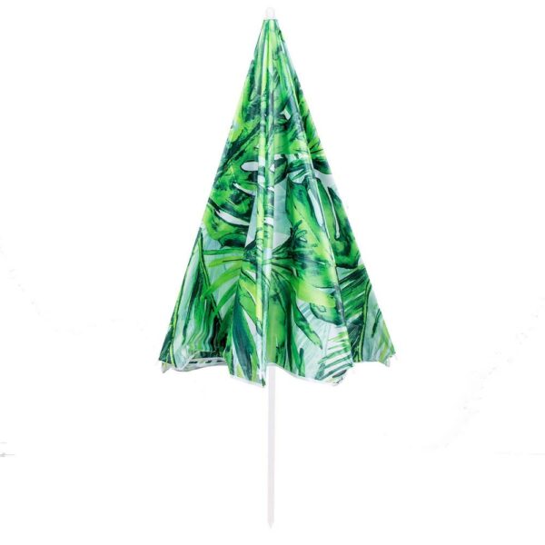 Umbrela de plaja pliabila, Sersimo BU016, 160cm, alb verde - Image 3