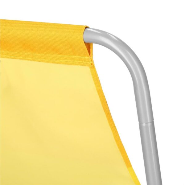 Strandszék Sersimo GC024, összecsukható, 90kg, 52x88cm, sárga - Image 4