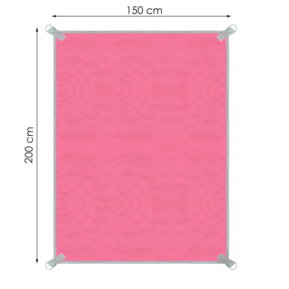 (DL) Cearsaf de plaja fara retentie de nisip, 150x200cm, roz - Image 4