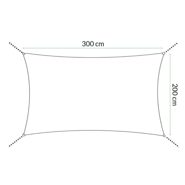 Copertina prelata de soare Sersimo SN153, dreptunghiulara, impermeabila cu protectie UV, 3x2m, gri inchis - Image 7