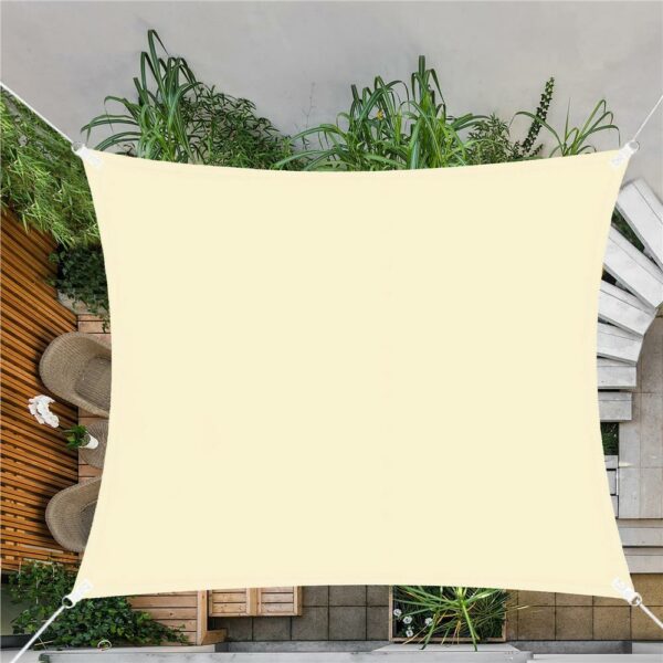 Copertina prelata de soare Sersimo SN136, dreptunghiulara, impermeabila cu protectie UV, 4x2m, ecru - Image 6