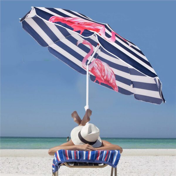 Umbrela de plaja pliabila, Sersimo BU019, 180cm, flamingo - Image 14