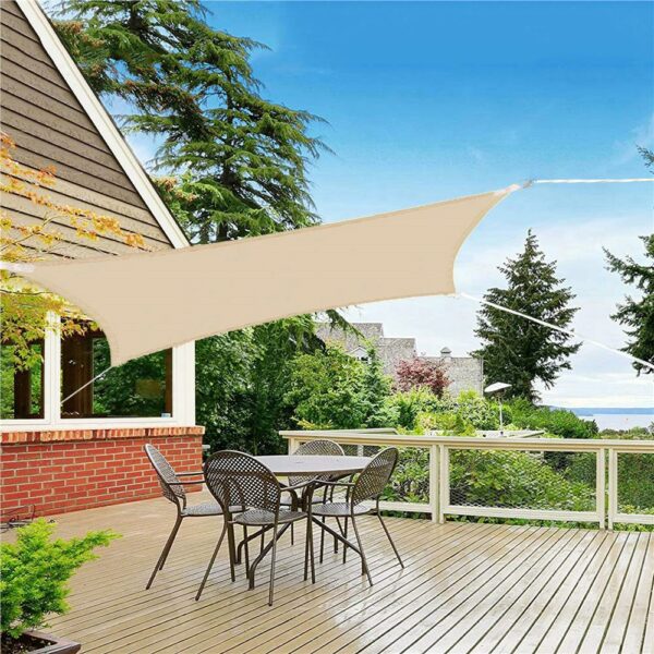 Copertina prelata de soare Sersimo SN134, dreptunghiulara, impermeabila cu protectie UV, 4x3m, bej - Image 7
