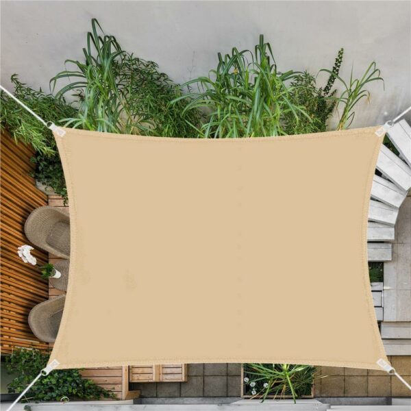Copertina prelata de soare Sersimo SN134, dreptunghiulara, impermeabila cu protectie UV, 4x3m, bej - Image 8