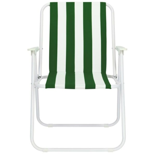Scaun de plaja Sersimo GC051, pliabil, 100kg, 52x74cm, alb verde - Image 8
