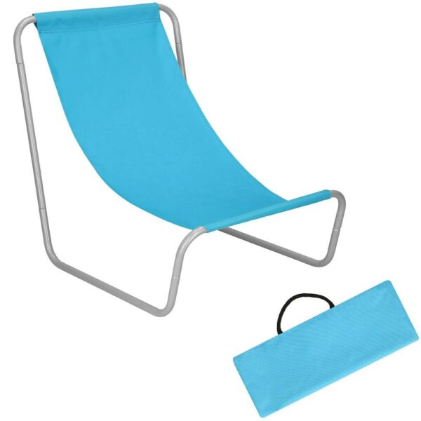 Strandszék Sersimo GC026, összecsukható, 90kg, 52x88cm, kék - Image 8