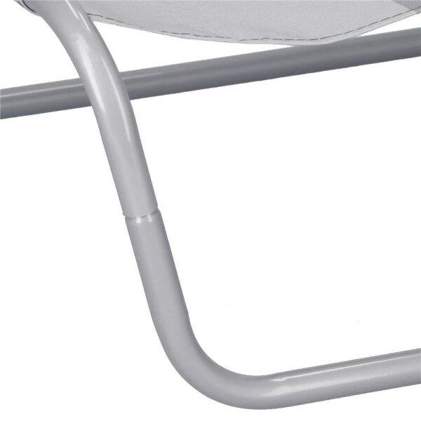 Scaun de plaja Sersimo GC055, pliabil, 90kg, 52x88cm, gri - Image 12