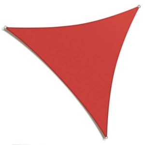 Napvitorla Ambiance, háromszög alakú, vízálló UV védelemmel, 3x3x3m, tégla