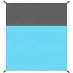 Hordozható nagyméretű strandlepedő, 200x210cm, kék szürke