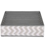 Organizator Sersimo sertar pentru sosete, 7 compartimente, gri alb