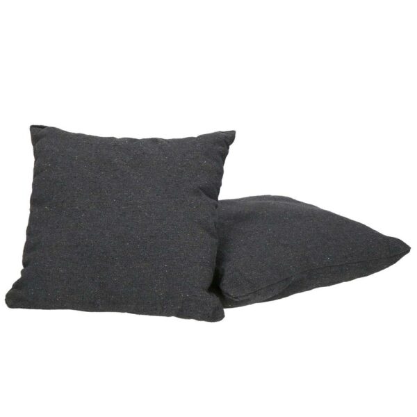 Függesztett hinta függőágy otthonra vagy kertre HM45, sötétszürke párnákkal, 130x100cm, 150kg - Image 11