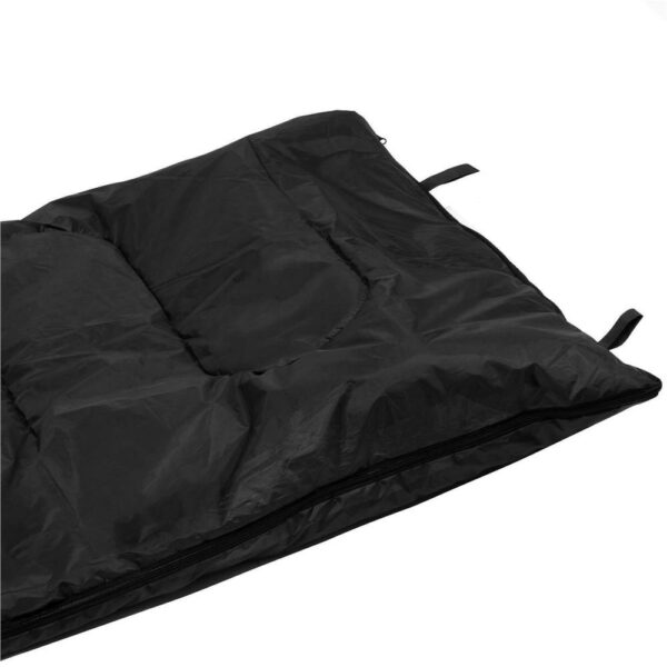 Sac de dormit, cu geanta de transport, 190x73cm, 10-25grade, culoare negru - Image 12