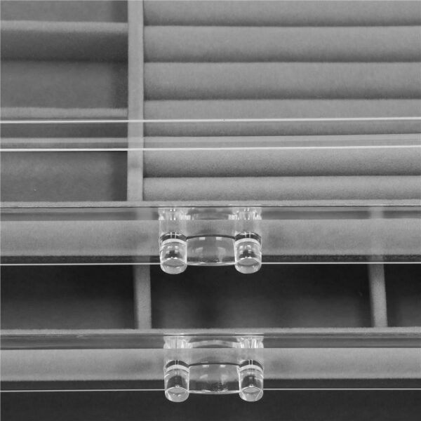 (DL) Cutie depozitare si organizare bijuterii, plastic, 23 x 14 x 11 cm, transparent - Image 12