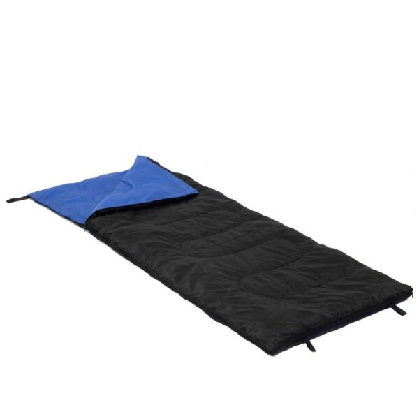Sac de dormit, cu geanta de transport, 190x73cm, 10-25grade, culoare negru - Image 17
