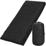 Hálózsák hordtáskával, 190x73 cm, 10–25°C, fekete színben