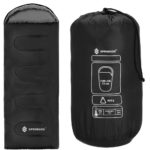 Hálózsák, hordtáskával, 210x73cm, 8-20 fok, fekete színű