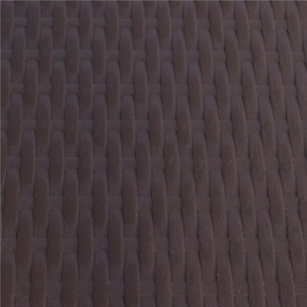 Többfunkciós összecsukható téglalap alakú asztal, 1,8 m x 0,75 m x 0,75 m, rattan utánzat, barna - Image 4