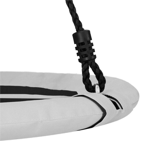 Leagan tip cuib Sersimo NS23, diametru 110cm, inaltime reglabila, pentru exterior, sarcina 150 kg, gri - Image 5