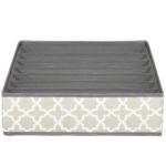 Organizator Sersimo sertar pentru sosete, 7 compartimente, gri bej