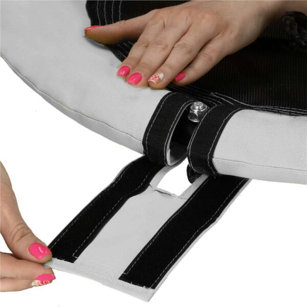 Leagan tip cuib Sersimo NS23, diametru 110cm, inaltime reglabila, pentru exterior, sarcina 150 kg, gri - Image 6