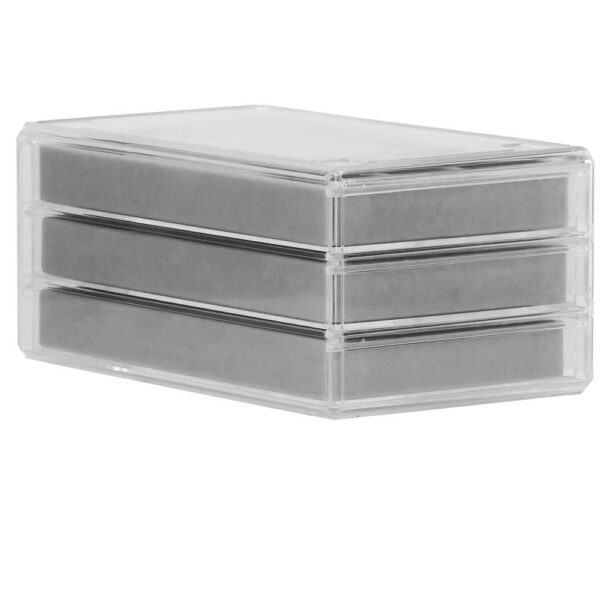 (DL) Cutie depozitare si organizare bijuterii, plastic, 23 x 14 x 11 cm, transparent - Image 7