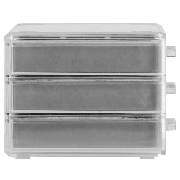(DL) Cutie depozitare si organizare bijuterii, plastic, 23 x 14 x 11 cm, transparent - Image 9