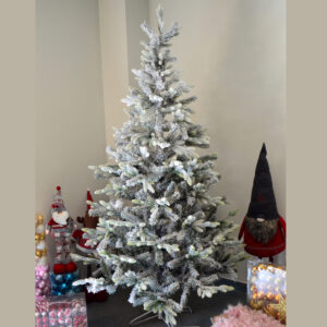 Mesterséges karácsonyfa Christmas Deluxe by Sersimo, Frost, vegyes 2D és 3D tűkkel, 220 cm