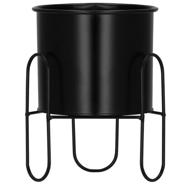 (DL) Suport ghiveci metalic negru GA164, inaltime 18cm