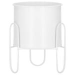 (DL) Suport ghiveci metalic alb GA165, inaltime 21cm