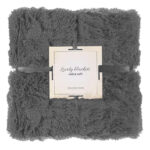 Bolyhos és meleg takaró 2 személyes, 160x200cm, szürke