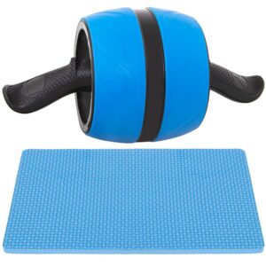 Hasizom erősítő roller habszivacs szőnyeggel, kék fekete